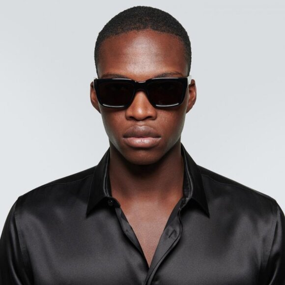 🕶️ New Saint Laurent SL615 001 Sunglasses -Black Frame, Black Lenses